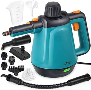 Handheld Steam Cleaner for Home Use, with Steam Lock Button and 10-Piece Accessory Set, Steamer for Cleaning, Pressurized Steam Cleaner for Car, Floor, Tile Grout, Upholstery, Multi-Surface Cleaning