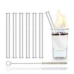 HALM Glass Straws - 6 Reusable 4 In