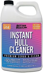 Fiberglass Boat Hull Cleaner, 1 Gallon Marine-Grade Stain Remover & Restorer, Deck Cleaner for Boats, Pontoons, Sailboats, Pro Wash Cleaning Supplies