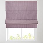 Mauve Faux Silk BLACKOUT Lined Roman Blind (3ft (91.5cm))