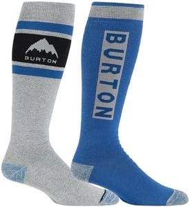 Burton Men's Weekend Midweight Socks (2 Pack), Gray Cloud, Large