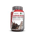 Scitron Advance Whey Protein 1Kg Double Rich Chocolate (28.5 Servings, 25.5g Protein, 5g BCAAs, 0g Sugar, 20 Vitamins & Minerals) Certified by Labdoor, USA | Sourced from Glanbia Nutrition | Certified by Informed Choice