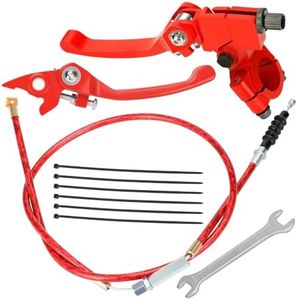 YOXUFA 7/8 Folding Brake Clutch Lever Handle Perch with Cable for 110cc 125cc 140cc 150cc SSR125 RFZ YZ Ruckus TaoTao DB17 DB27 Apollo DBX15 DBX18 DBX19 Z20 Xmotos Thumpstar Kayo Piranha Pit Dirt bike