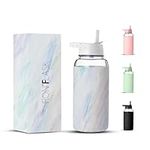 Insulated Water Bottle with Straw Lid - 32 Oz (3 Lids) - Cold 24hrs & Hot 12hrs Drinks - Vacuum Leakproof Double Walled Stainless Steel - Travel Sports Gym Camping & Hiking Hydration Flask