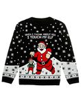 Tstars - I Touch My Elf Ugly Christmas Sweater Funny Unisex Xmas Sweater XX-Large Multicolor