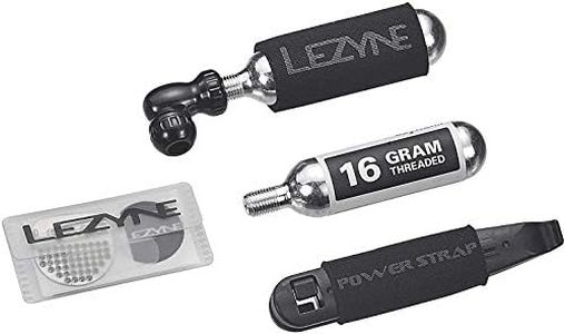 Lezyne CO2 Repair Kit for Road, Gravel, Mountain Bikes, Threaded 16g Cartridges, CO2 Inflator, Flat Kit - 760243-01