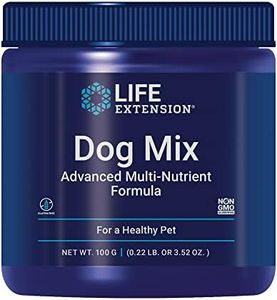 Life Extension Dog Mix - Daily Nutrition Care Supplement Powder for Your Canine Pet - Advanced Formula with Vitamins, Probiotics & Essential Fatty Acids - Gluten-Free, Non-GMO – 100 g, 60 Servings