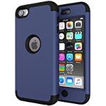 iPod Touch 5 Case,iPod Touch 6 Case,Heavy Duty High Impact Armor Case Cover Protective Case for Apple iPod Touch 5 6th Generation (Deep Blue/Black)