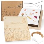 GOLDGE Extra Large Flower Press for Adults - 27.5 x 27.5cm 10 Layers Wooden Flower Pressing Kit with Storage Bag, Gifts for DIY Arts and Crafts Lovers