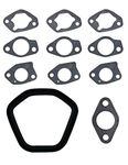 YAMAKATO 420cc GX340 GX390 Carburetor Valve Cover Muffler Gasket kit for Honda Predator Champion Generac 389cc 439cc 459cc 6000 6500 9000 9500 8750 Generator etc.