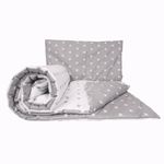 2 Piece Baby Children Quilt Duvet & Pillow Set 120x90 cm to fit Toddler Cot Bed (Big Stars)