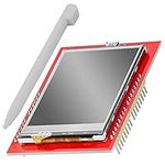 AZDelivery 2.4 inch TFT LCD Touch Screen Module XPT2046 PCB ILI9341 240x320 Pixels 8-bit SPI Serial Port Display 300mA 5V 3.3V compatible with Arduino Including E-Book!