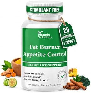 DR VITAMIN SOLUTIONS Fat Burner and Appetite Control Metabolism Booster, Weight Loss Support, and Energy Enhancer – Clinically Tested, Non-GMO (1 Bottle, 30 Capsules)