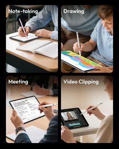 Metapen A8 Stylus Pen for iPad 2018-2026 – Fast Charge, Tilt Sensitive, White