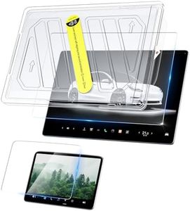 JSAUX Tempered Glass Screen Protector Compatible for Tesla Model 3 (2024) 15.4" Touchscreen + 8" Rear Touchscreen Dashboard 9H Anti-Glare, Anti-Fingerprint, Anti-Scratch, Matte