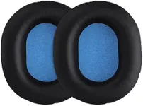 kwmobile Ear Pads Compatible with Sennheiser HD8 / HD8 DJ / HD6 Mix Earpads - 2X Replacement for Headphones - Black