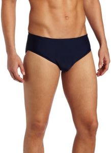 TYR Sport Men's Solid Racer Swim Suit, Girls Mens, RSO1A, Navy, 34