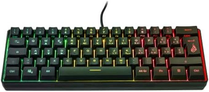 SureFire Kingpin X1 60% Gaming Tastiera Italian, Gaming Multimedia Keyboard Piccola e Mobile, Tastiera RGB con illuminazione, 25 tasti anti-ghosting, layout italiano QWERTY