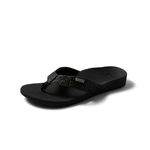 Reef Women's Ortho-Spring Flip-Flop, Black Bla Bla Glitter BBG, 6 UK