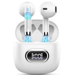 Wireless Earbuds, 2024 Bluetooth 5.3 Headphones HiFi Stereo Bluetooth Earphones with 4 ENC Mic, in-Ear Headphones Noise Cancelling, IP7 Waterproof, LED Display USB-C Ear Buds for Smart Phone Laptop