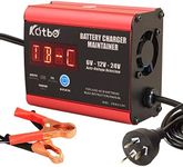 Katbo Battery Charger Maintainer 10A/7A 6V 12V 24V Automatic voltage detection Real-time Battery Monitoring