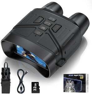 Anyork Night Vision Goggles - 4K Night Vision Binoculars for Adults, 3'' Large Screen Binoculars can Save Photo and Video with 32GB Memory Card & Rechargeable Lithium Battery