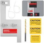 Joinfworld Generator Interlock Kit Compatible with GE General Electeric 200 Amp or 150 Amp Breaker Panels, 2-1/4 Inch Spacing Between Main and Generator Breaker