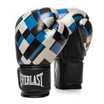 Everlast P00002424 Spark Training Glove Blue Grid 16OZ