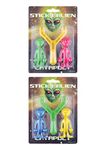 Henbrandt 1 x Children’s Alien Catapult Slingshot with Two Aliens Sticky Alien Toy Target Practice Rubber Novelty Party Bag Favours Loot Bag Fillers Stocking Fillers for Boys and Girls