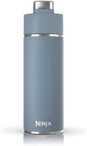 Ninja DW1801BL Thirsti 18oz Travel Water Bottle, for Carbonated Sparkling Drinks, Colder and Fizzier Longer, Stainless Steel, Leak Proof, 24 Hours Cold, Dishwasher Safe, Metal Insulated Tumbler, Blue