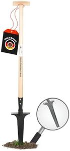 SHW-FIRE Désherbeur professionnel avec manche en bois de frêne de 82 cm – Forgé à la main avec marche pratique