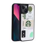 PHONE RING HOLDER Ultra Hybrid Camera and Drop Protection Back Cover Case for iPhone 13 (TPU + Polycarbonate | Starbuck Quotes) Double, Multi-coloured