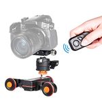 Andoer L4 PRO Motorized Video Camera Slider Dolly with Mini Ball Head, Remote Control, Rechargeable Baattery, 3 Speeds Mini Slider Skater for Canon Nikon Sony DSLR Lightweight Camera Smartphone