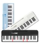 The ONE Smart Keyboard COLOR 61 Lighted Keys Piano Keyboard, Electric Piano for Beginners with 256 Tones, 64 Polyphony, Built-in LED Lights and Free Apps (Black)