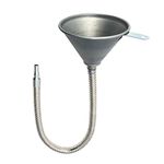 QWORK Steel Bendable Universal Spout Funnel with Filter for All Oils,Diesel Fuel and Other Liquids