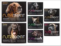 NUTRIMENT ENHANCED ADULT WORKING DOGS Raw Food (20 Tray Starter Pack) Frozen, Complete Premium BARF Diet Wet Dog food, Gluten-Free, Raw Protein, Digestible, All breeds, Sizes – 10kg Mixed Flavour