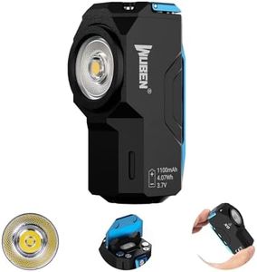 WUBEN X0 Mini Rechargeable Flashlights, 1100 Lumens Pocket EDC Flashlight, Super Bright Small LED Magnetic Flashlights, 7 Modes Big Floodlight Flashlight with Clip for Hiking, Camping, Everyday Use