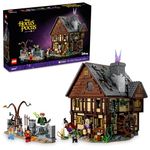 LEGO Ideas Disney Hocus Pocus: The Sanderson Sisters' Cottage Collectible Building Set, Idea for Adults & Fans of Disney Movie Hocus Pocus, Includes Sanderson Sister Minifigures, 21341