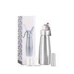 dine@drinkstuff Aluminium Cream Whipper 500ml - Whipped Cream Dispenser and Mousse Siphon for Catering and Baristas