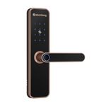 Atomberg Azhero Smart Door Lock | 6 Ways Unlocking | Fingerprint | PIN | Remote OTP | NFC Card | Atomberg App (Data Stored in India) | Key | 2 Stainless Steel Bolt | 2 Year Warranty (Rose Gold)