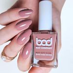 BAD COMPANY Nail Polish 10ml, No Toxin Nail Lacquer, Long Lasting, Chip Resistant, Vegan, Quick Dry & Cruelty-Free Nail Paint Enamel 72 Brown Nude Nail Polish