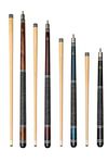 Aska Pool Cue Set of 4 Short Kids Cue Sticks Irish Linen Wrap L9CS