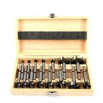 ybaymy 15Pcs Wood Drill Bit Set, 10-50mm Carbon Steel Forstner Drill Bits for Wood, Forstner Drill Bit Set, Wood Hole Cutter Drill Bit Sets, Professional Woodworking Hole Saw Boring Bit