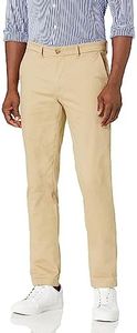 Tommy Hilfiger mens Stretch Chino in Slim Fit Casual Pants, Mallet, 40W x 32L US