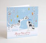 Dalmatian Christmas Card With love to you both