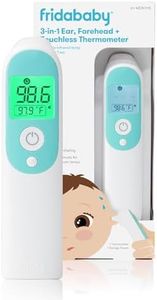 Frida Baby Thermometer, 3-in-1 Infrared Thermometer for Ear, Forehead & Touchless, FSA/ HSA Eligible Fever Thermometer for Baby, Infants ,Toddlers, Kids & Adults