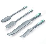 To encounter Silicone Spatula Set, Rubber Blender Spatula, Jar Spatula for Baking Mixing and Stirring, Nonstick, Heat Resistant and Dishwasher Safe, Set of 4