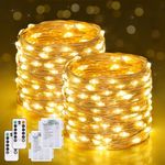 JMEXSUSS 2 Pack Fairy Lights Batter