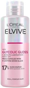 L'Oréal Paris Rinse-Off Treatment For Dull Hair, Elvive Glycolic Gloss 5 Minute Lamination With 17% Gloss Complex, Fills Hair Fibres For Instant Silkiness And Long-Lasting Smooth Shine For Days, 200ml