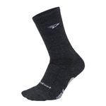 DEFEET Woolie Boolie 6" Merino Wool Crew, Hiking, Cycling, Skiing Sock, Made in America, Charcoal, Medium